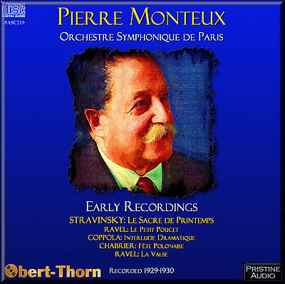 MONTEUX The Early Recordings (1929/30) - PASC219 – Pristine Classical