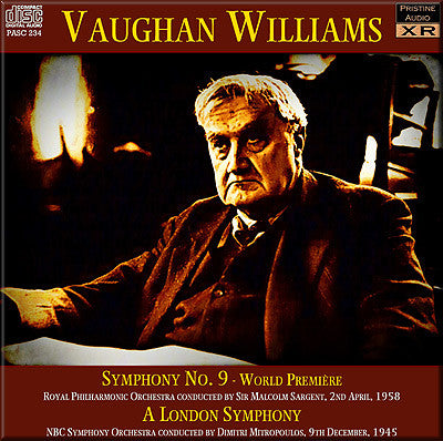 SARGENT & MITROPOULOS Vaughan Williams: Symphonies 2 and 9 (1945/58) - PASC234