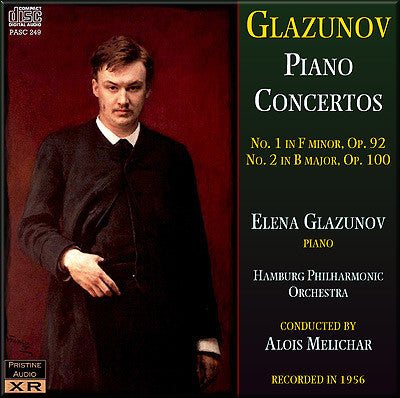 GLAZUNOV Glazunov: Piano Concertos 1 and 2 (1956) - PASC249