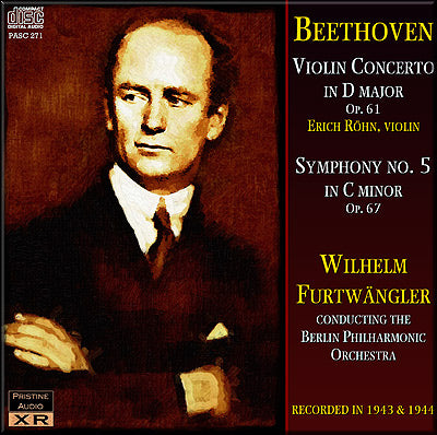 Manchuriet favorit Store FURTWÄNGLER Beethoven: Violin Concerto, Symphony No. 5 (1943/44) - PAS –  Pristine Classical