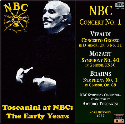TOSCANINI NBC Concert No. 1: Vivaldi, Mozart, Brahms (1937) - PASC275