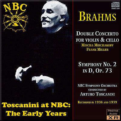 TOSCANINI Brahms: Double Concerto, Symphony No. 2 (1938/39) - PASC283