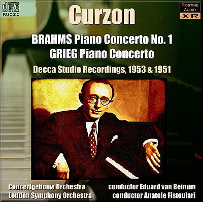 CURZON Brahms, Grieg: Piano Concertos (1951/3) - PASC312
