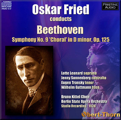helikopter sø øve sig FRIED Beethoven: Symphony No. 9 (1928) - PASC317 – Pristine Classical