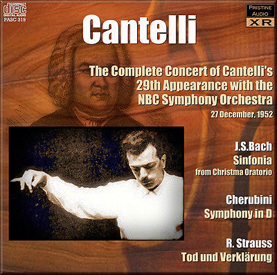 CANTELLI NBC Concert No. 29: Bach, Cherubini, R. Strauss (1952) - PASC319