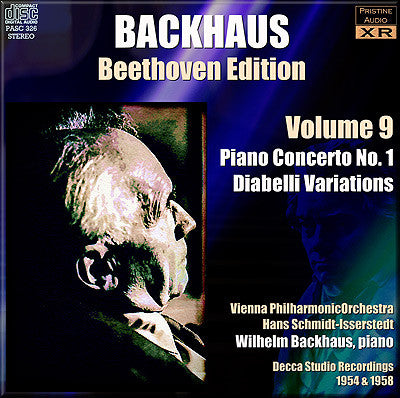 BACKHAUS Beethoven Edition: Volume 9 - Piano Concerto 1, Diabelli Variations (1954/58) - PASC326