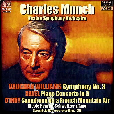 MUNCH conducts Vaughan Williams, Ravel and d'Indy (1958) - PASC368