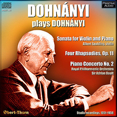 DOHNANYI plays DOHNANYI (1951-56) - PASC381