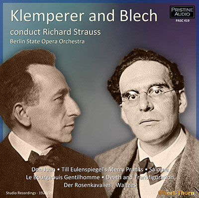 KLEMPERER & BLECH conduct Richard Strauss (1928/29) - PASC419