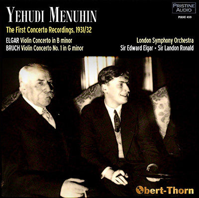 MENUHIN The First Concerto Recordings: Bruch, Elgar (1931/32) - PASC459