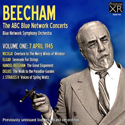 BEECHAM The ABC Blue Network Concerts, Volume 1 (1945) - PASC461
