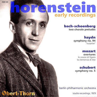 HORENSTEIN Early Recordings (1929) - PASC506