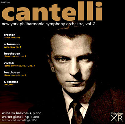 CANTELLI in New York, Vol. 2: Beethoven, Schumann, Vivaldi, Strauss, Creston (1956) - PASC510
