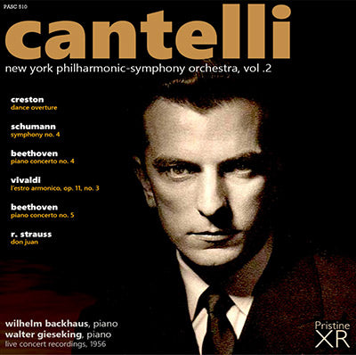 CANTELLI in New York, Vol. 2: Beethoven, Schumann, Vivaldi, Strauss, Creston (1956) - PASC510 - CD