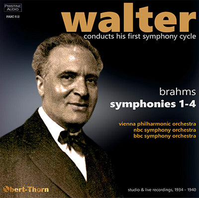 WALTER Complete Brahms Symphonies (1934-1940) - PASC512