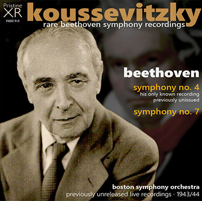KOUSSEVITZKY Rare Beethoven Symphony Recordings (1943/44) - PASC515