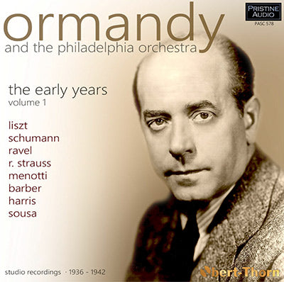 ORMANDY and The Philadelphia Orchestra - The Early Years ∙ Volume 1 (1936-42) - PASC578