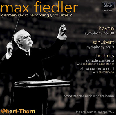MAX FIEDLER German Radio Recordings, Volume 2 (1936) - PASC582