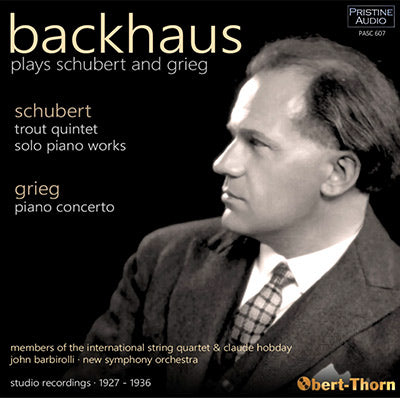 BACKHAUS plays Schubert and Grieg (1927-36) - PASC607