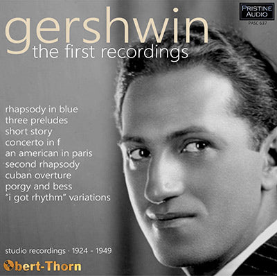 GERSHWIN The First Recordings (1924-1949) - PASC637