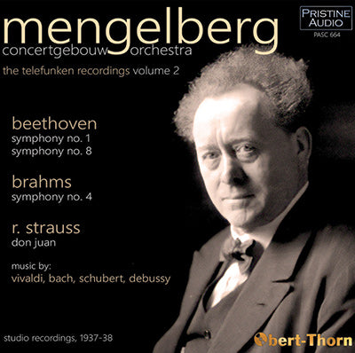 MENGELBERG The Concertgebouw Telefunken Recordings, Vol. 2 (1937-38) - PASC664