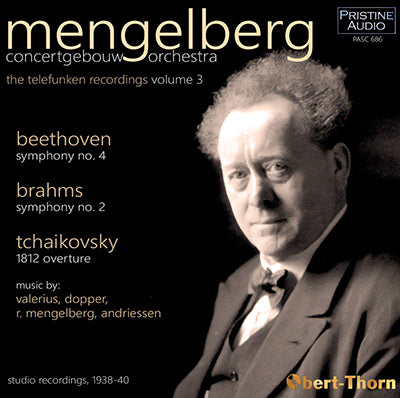 MENGELBERG The Concertgebouw Telefunken Recordings, Vol. 3 (1938-40) - PASC686
